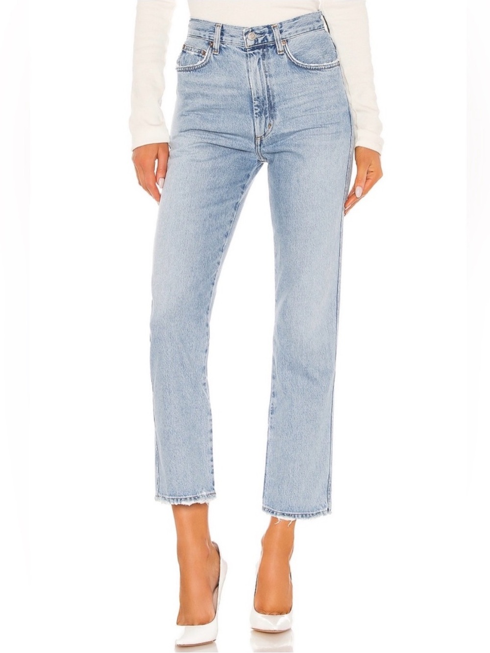 AGOLDE Pinch High Rise Straight Leg Jeans Size 25